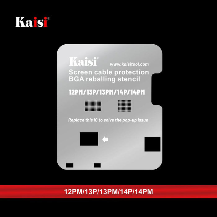 Kaisi Lcd Screen Ic Bga Reballing Stencil For Iphone 11 14