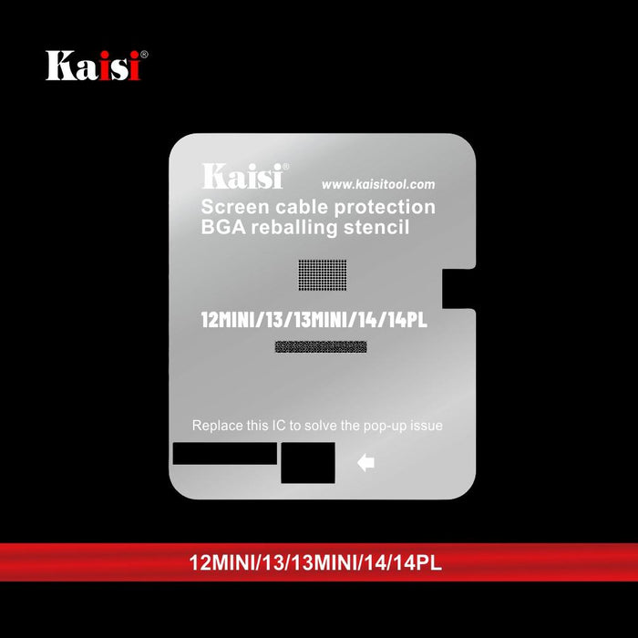 Kaisi Lcd Screen Ic Bga Reballing Stencil For Iphone 11 14