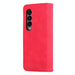 Smooth Calf Texture Leather Phone Case For Samsung Galaxy z