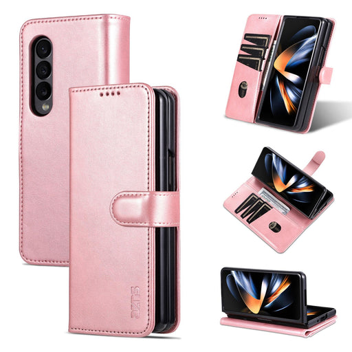 Smooth Calf Texture Leather Phone Case For Samsung Galaxy z