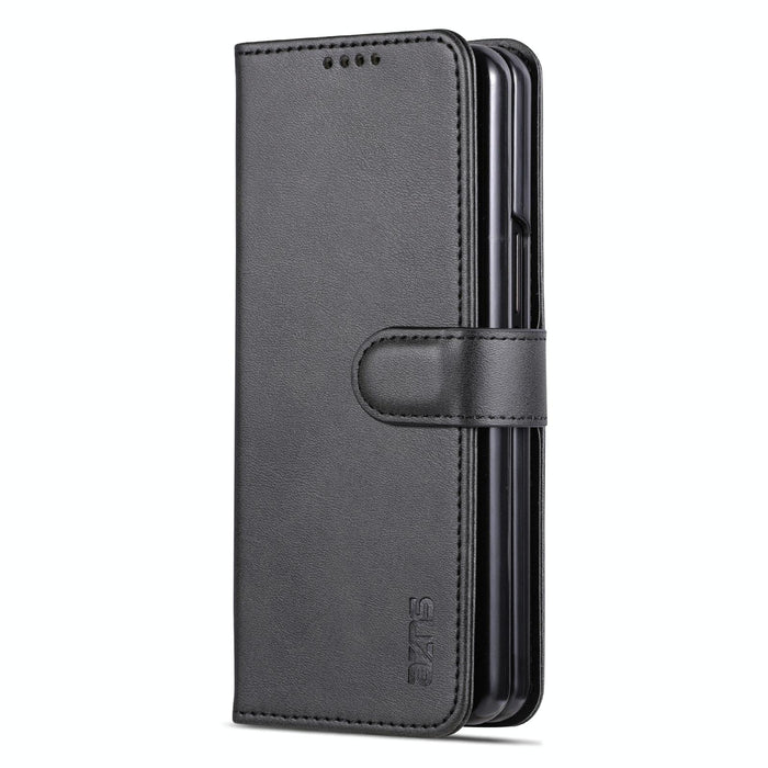 Smooth Calf Texture Leather Phone Case For Samsung Galaxy z