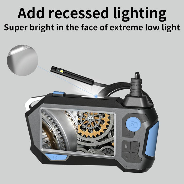 Rotatable 8Mm Dual Lenses Industrial Endoscope With Screen 9Mm Tail Pipe Diameter Spec 2M Tube