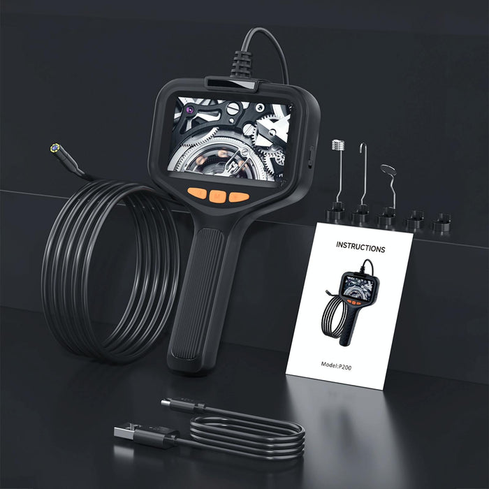 5.5Mm Front Lenses Integrated Industrial Pipeline Endoscope With 4.3 Inch Screen Spec 5M Tube