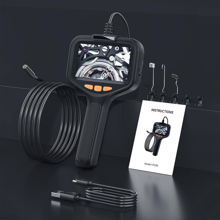 5.5Mm Front Lenses Integrated Industrial Pipeline Endoscope With 4.3 Inch Screen Spec 10M Tube