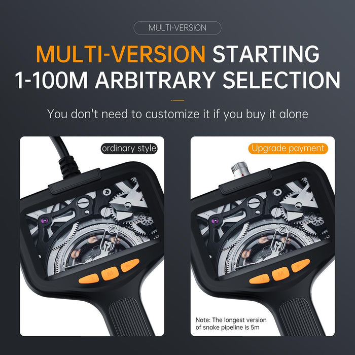 5.5Mm Front Lenses Integrated Industrial Pipeline Endoscope With 4.3 Inch Screen Spec 30M Tube