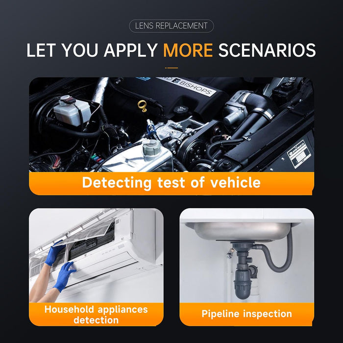 8Mm Front Lenses Integrated Industrial Pipeline Endoscope With 4.3 Inch Screen Spec 20M Tube
