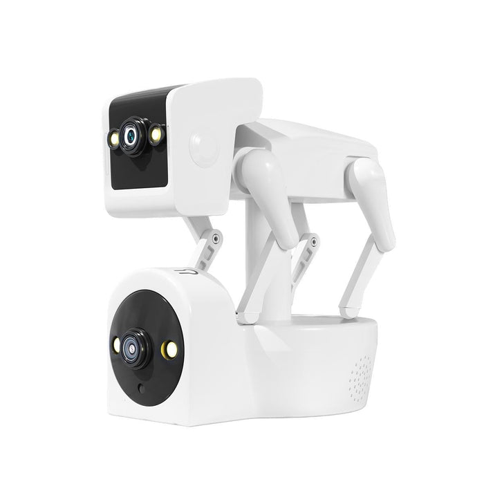 P2 4Mp Dual Lens Robot Dog Wifi Camera Supports Cloud Storage / Two-Way Audio / Night Vision