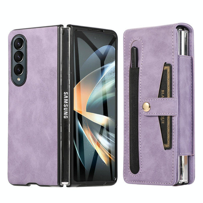 Folding Leather Phone Case For Samsung Galaxy z Fold 4