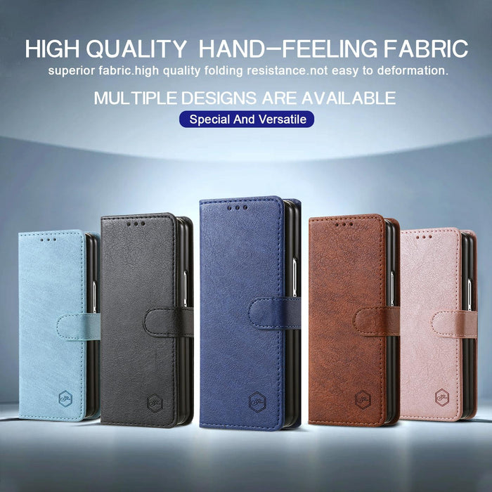 Leather Texture Pu Tpu Phone Case For Samsung Galaxy z Fold