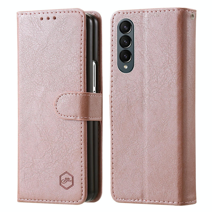 Leather Texture Pu Tpu Phone Case For Samsung Galaxy z Fold