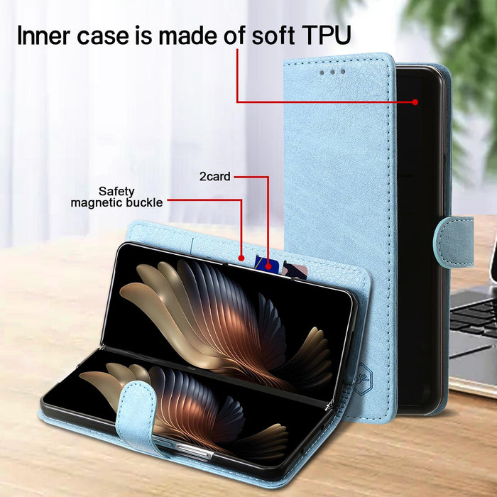 Leather Texture Pu Tpu Phone Case For Samsung Galaxy z Fold