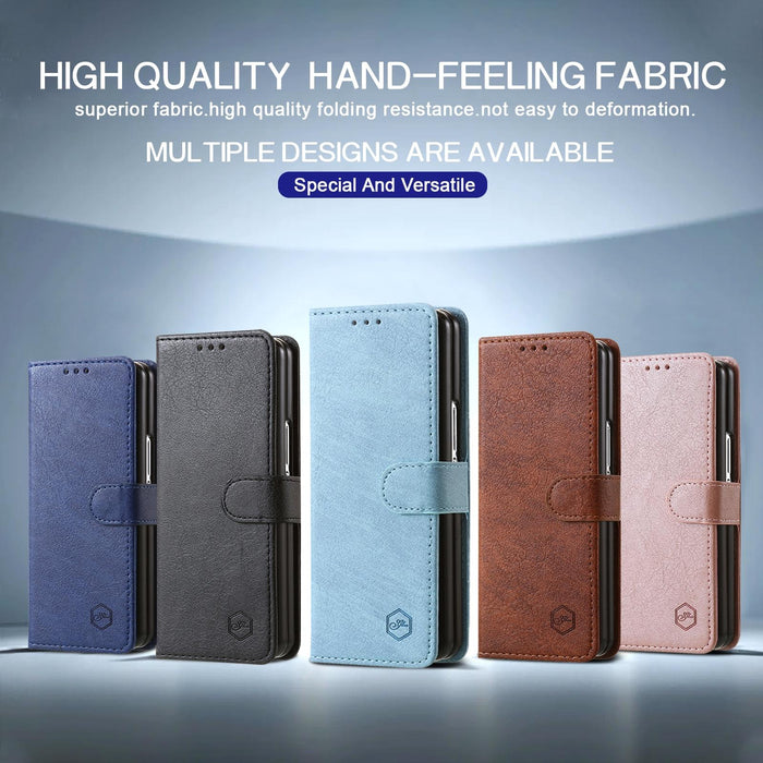 Leather Texture Pu Tpu Phone Case For Samsung Galaxy z Fold