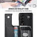 Foldable Phone Case With Double Buckle And Pen Slot