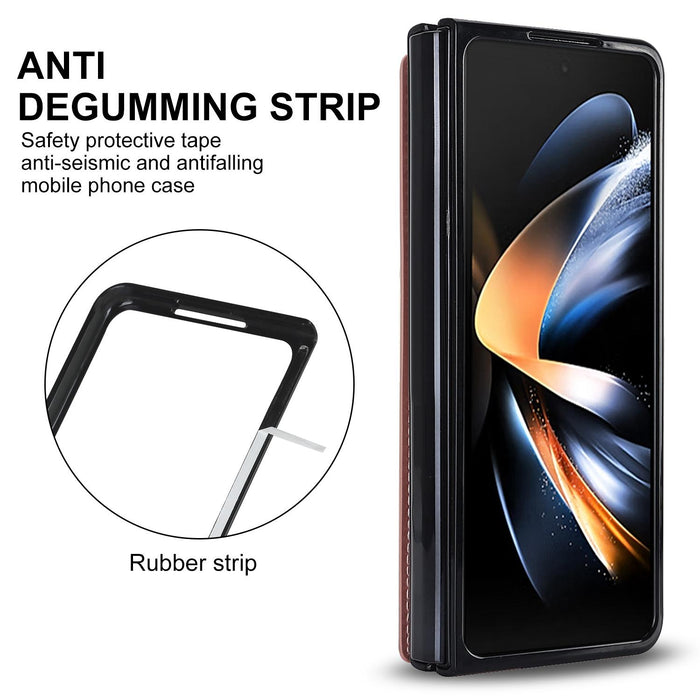 Foldable Phone Case With Double Buckle And Pen Slot