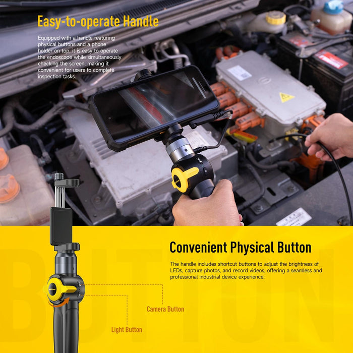 Ulefone Usmart E03 Rotatable Endoscope Ip67 Waterproof For Armor 24 / 21 / 19 / 18T / 18T Ultra / Armor Pad Black