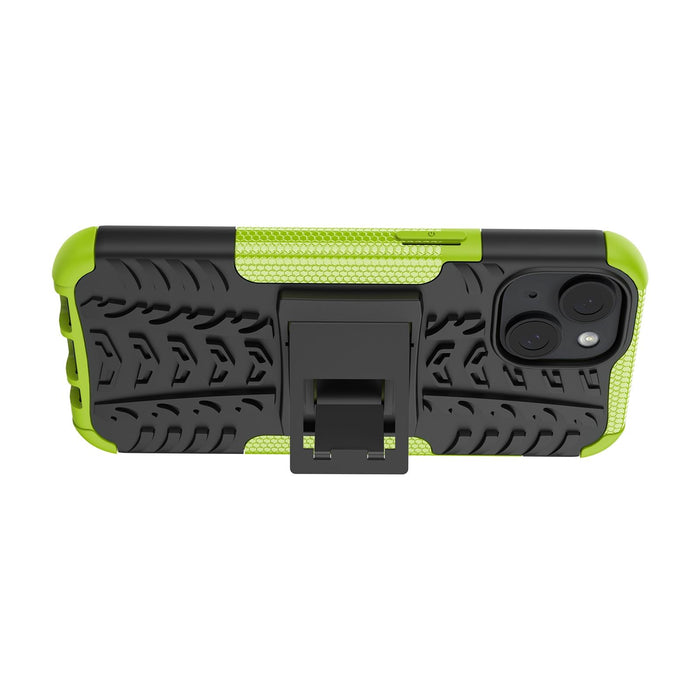 Tire Texture Tpu Pc Phone Case With Holder For Iphone 15