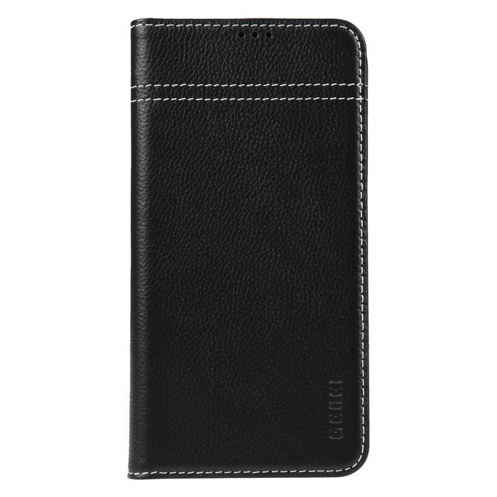 Gebei Top Grain Horizontal Flip Leather Phone Case