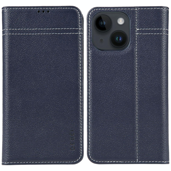 Gebei Top Grain Horizontal Flip Leather Phone Case