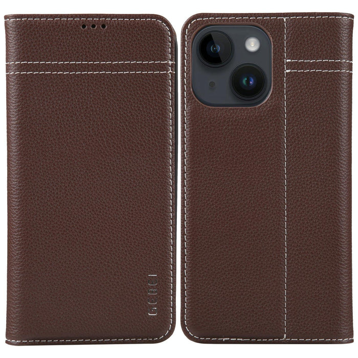 Gebei Top Grain Horizontal Flip Leather Phone Case