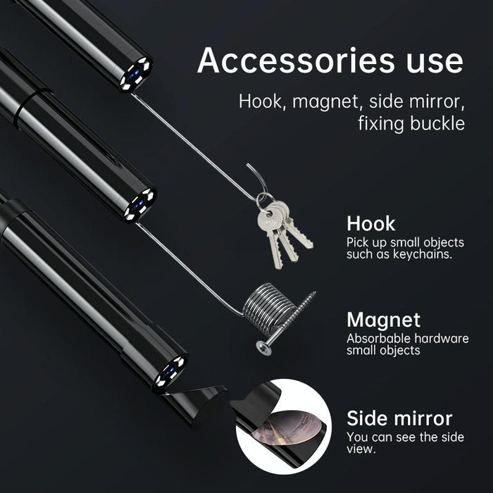 128Av 8Mm Lenses Industrial Pipeline Endoscope With 2.4 Inch Screen Spec 5M Tube