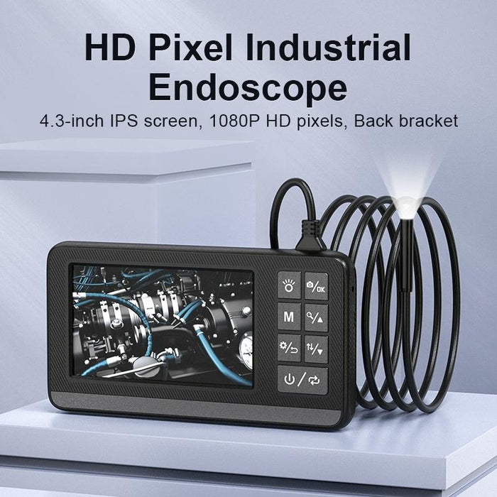 8Mm Single Lenses Industrial Pipeline Endoscope With 4.3 Inch Hd Screen Spec 1M Tube