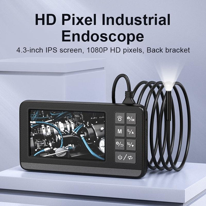 8Mm Single Lenses Industrial Pipeline Endoscope With 4.3 Inch Hd Screen Spec 3M Tube