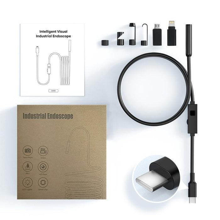 8Mm Lenses 2Mp Hd Industry Endoscope Support Mobile Phone Direct Connection Length 1M