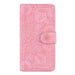 Mandala Embossed Dual Fold Calf Leather Phone Case