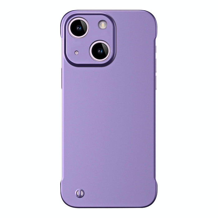 Frameless Metallic Paint Hybrid Pc Phone Case For Iphone 15