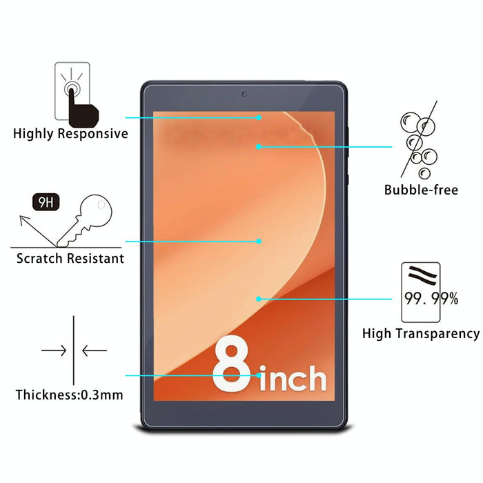 For Luca Te084 M4V1-B 8.0 0.3Mm 9H Explosion-Proof Tempered Tablet Glass Film