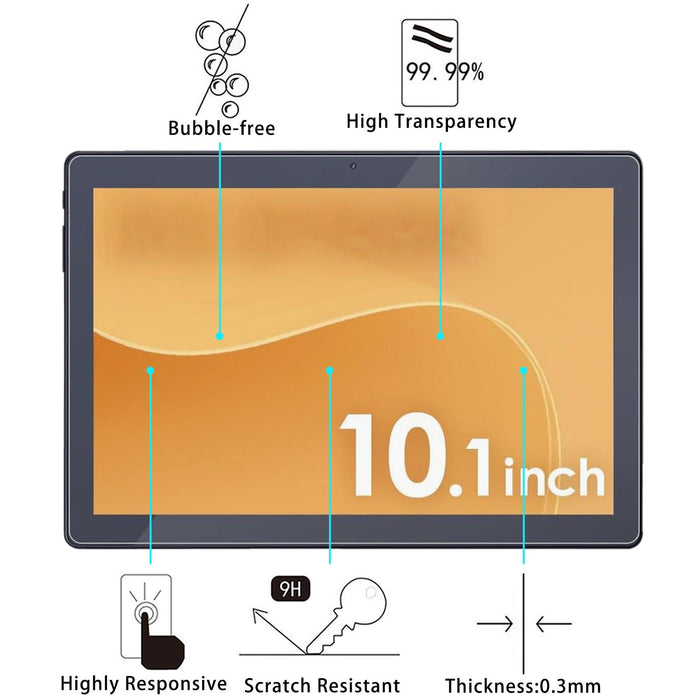 For Luca Tm103 M4V1-B 10.1 25Pcs 0.3Mm 9H Explosion-Proof Tempered Tablet Glass Film