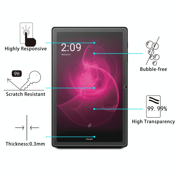 For T-Mobile The Revvl Tab 5G 2Pcs 0.3Mm 9H Explosion-Proof Tempered Tablet Glass Film