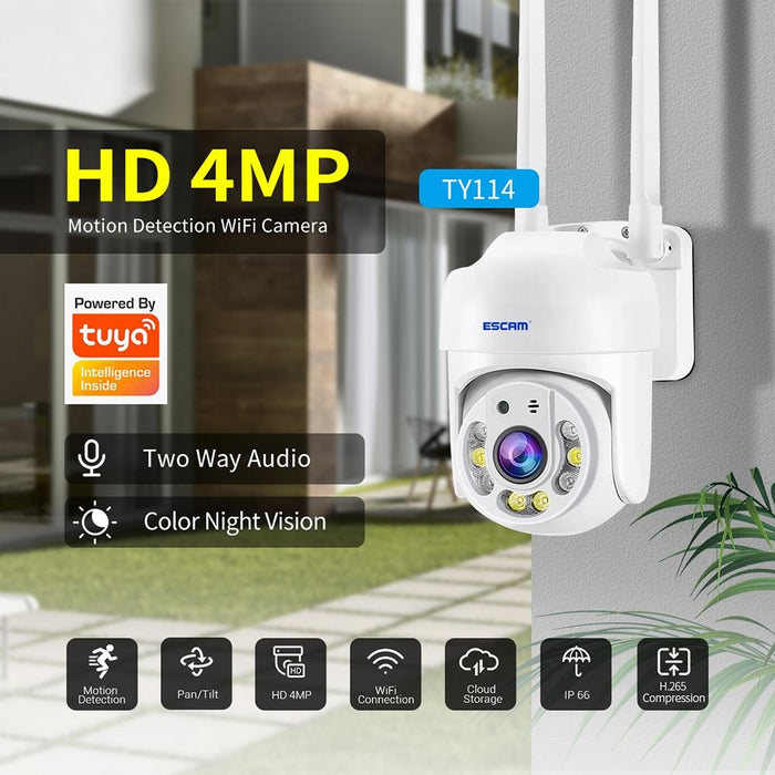 Tv114 4Mp Wifi Camera Support Two-Way Voice & Night Vision & Motion Detection