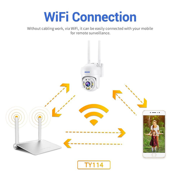 Tv114 4Mp Wifi Camera Support Two-Way Voice & Night Vision & Motion Detection