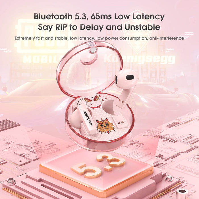 T301 Transparent Cartoon Wireless Bluetooth Earphone