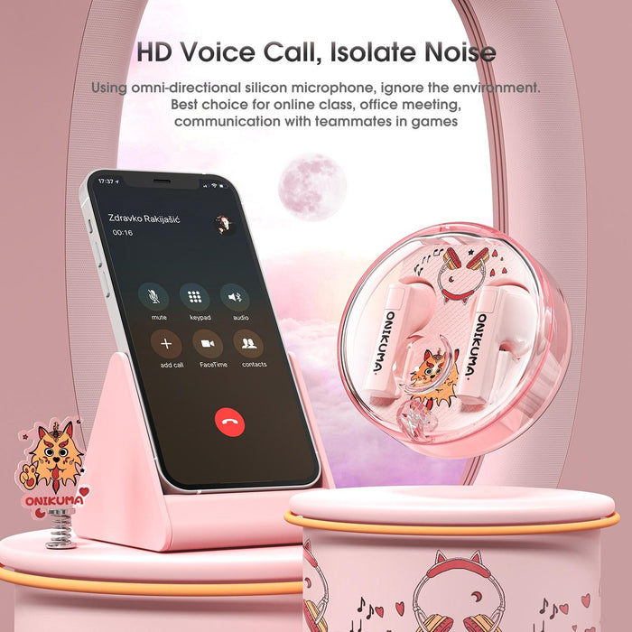 T301 Transparent Cartoon Wireless Bluetooth Earphone