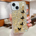 Starry Sequin Butterfly Chain Epoxy Tpu Phone Case