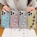 Starry Sequin Butterfly Chain Epoxy Tpu Phone Case