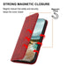 Cubic Grid Calf Texture Magnetic Leather Phone Case