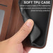 Cubic Grid Calf Texture Magnetic Leather Phone Case