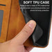 Cubic Grid Calf Texture Magnetic Leather Phone Case