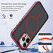 Two Colour Frosted Magsafe Magnetic Phone Case For Iphone 15