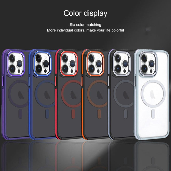 Two Colour Frosted Magsafe Magnetic Phone Case For Iphone 15