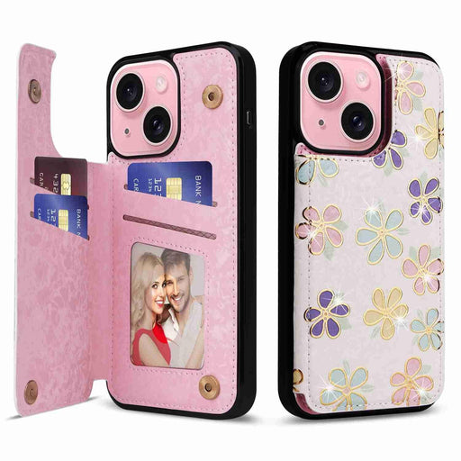 Printed Double Buckle Rfid Anti Theft Phone Case For Iphone