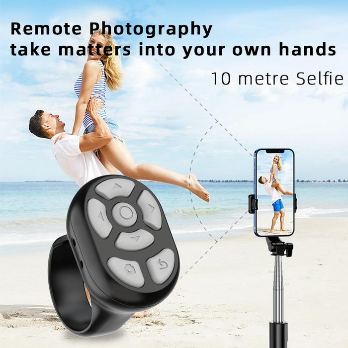 Wireless Bluetooth Ring Remote With Charging Case