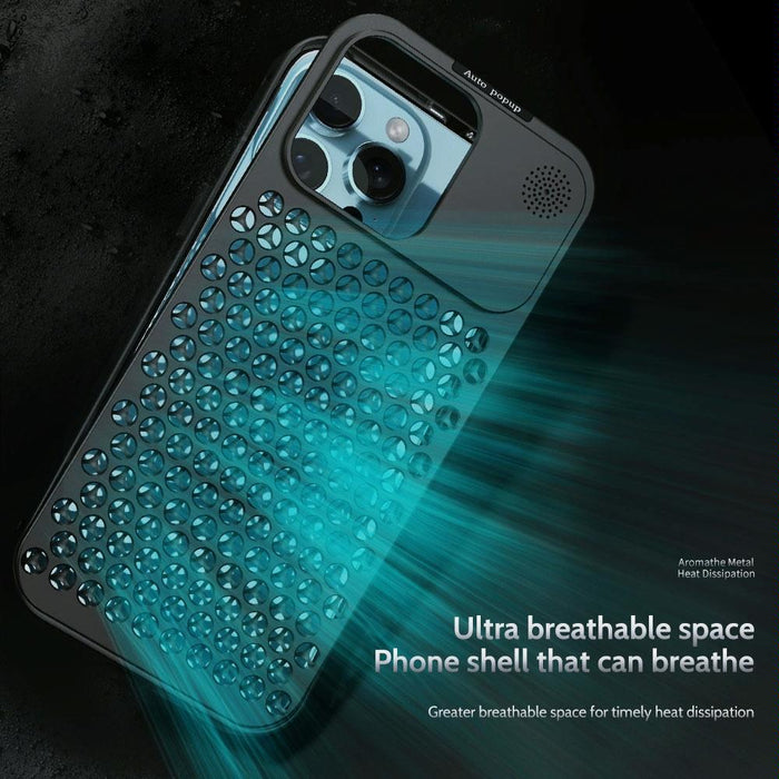 R Just Rj58 Aromatherapy Metal Cooling Phone Case