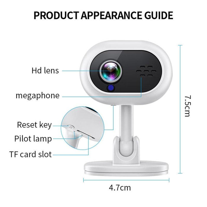 A4 1080P Hd Wifi Smart Surveillance Camera Support Two-Way Voice & Infrared Night Vision