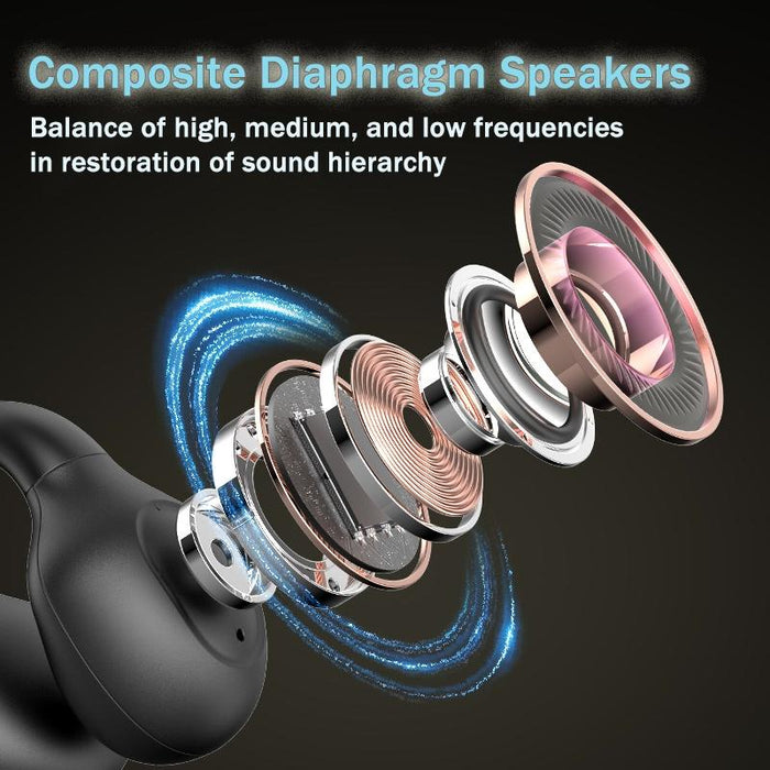 G91 Ear Clip Bone Conduction Tws Noise Reduction Bluetooth Earphone