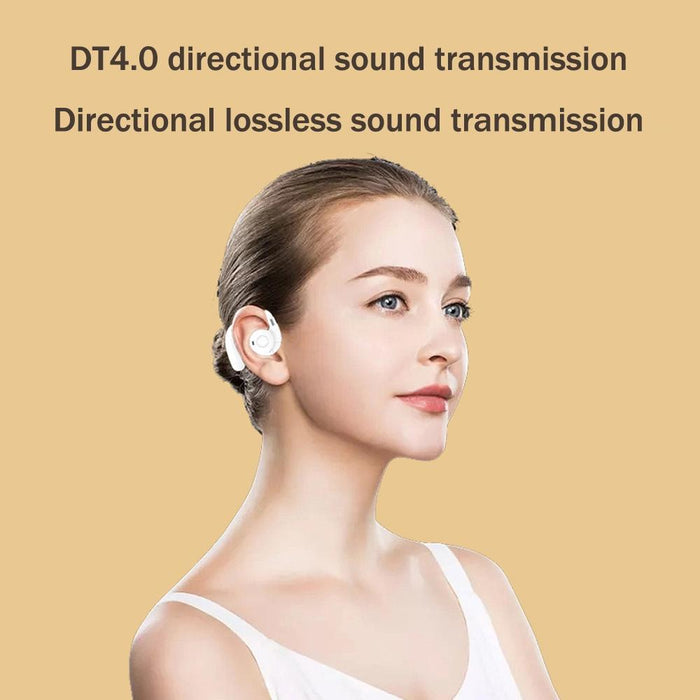 Hf02 Ear Clip Bone Conduction Tws Noise Reduction Bluetooth Earphone