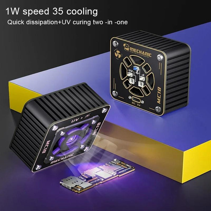 Mechanic Mc18 2 In 1 Uv Curing Adjustable Speed Cooling Fan